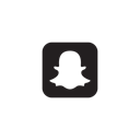 media, Social, Snapchat Black icon