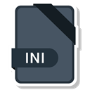 document, File, name, Ini DarkSlateGray icon