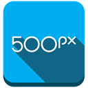 500px.com, photography, Marketplace, 500px DeepSkyBlue icon