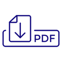 document, Pdf, download, download pdf Icon