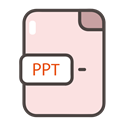 documents, Folders, files, ppt, ppt icon MistyRose icon