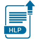hlp, File Formats, File form, file format, file formation Teal icon