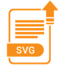 svg, Format, Extension, paper, File DarkOrange icon
