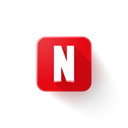 Logo, Netflix Black icon