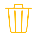 delete, remove, Trash, Bin, recycle, Garbage, Can Black icon