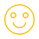 Face, happy, good, smile, Avatar, mood Black icon