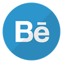 website, Behance, media, Logo, Social SteelBlue icon