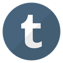 Tumblr, website, Logo DimGray icon