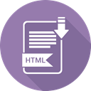 Folder, document, paper, html, Extension LightSlateGray icon