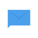 envelope, Message, Chat, inbox Black icon