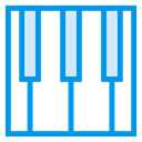 technology, Computer, Device, piano, media, Keyboard, music DodgerBlue icon