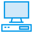 Computer, monitor, Cpu, pc, technology, computing, Desktop Lavender icon