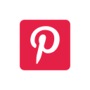 pinterest, pinterest logo, Logo, website Crimson icon