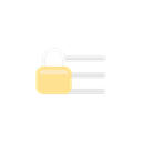 Lock, security, padlock, general settings Black icon