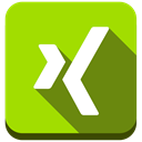 Social, Xing Chartreuse icon