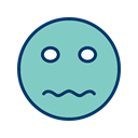 Face, smiley, Emoticon, nervous MediumAquamarine icon