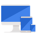 Mobile, Computer, phone, Devices, Business, responsive RoyalBlue icon