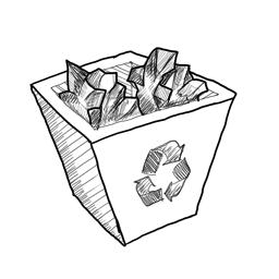 Full Trash Recycle Bin Icon