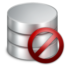 Database, delete icon