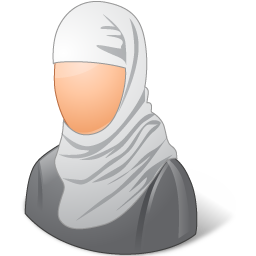Female, muslim icon