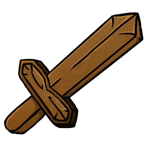 Wooden, sword icon