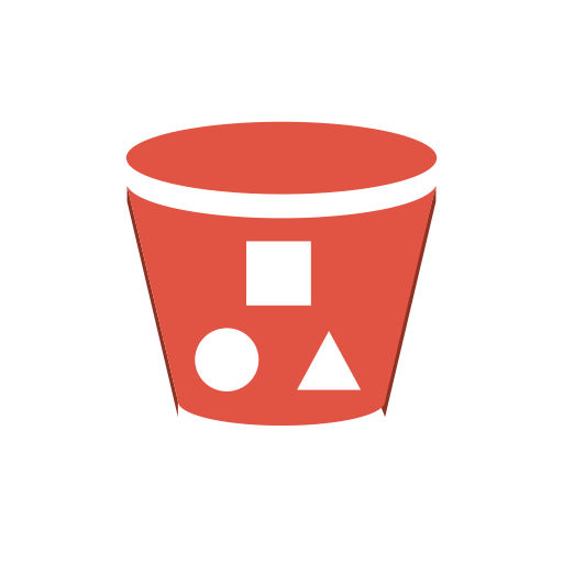 Amazon, Delivery, Bucket, s3, Content, objects, with, storage icon