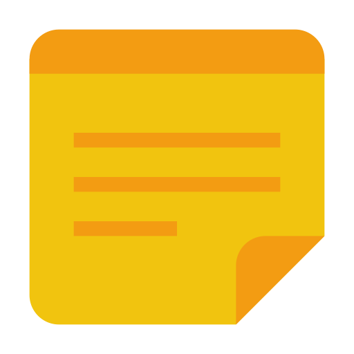 sticky, Note icon
