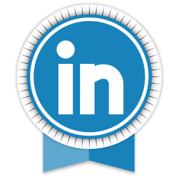 Ribbon, Social, Linkedin icon