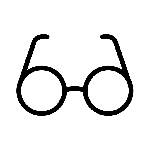 Glasses, vision icon