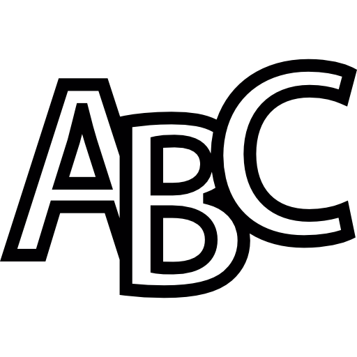 Alphabet, vowel, Consonant icon