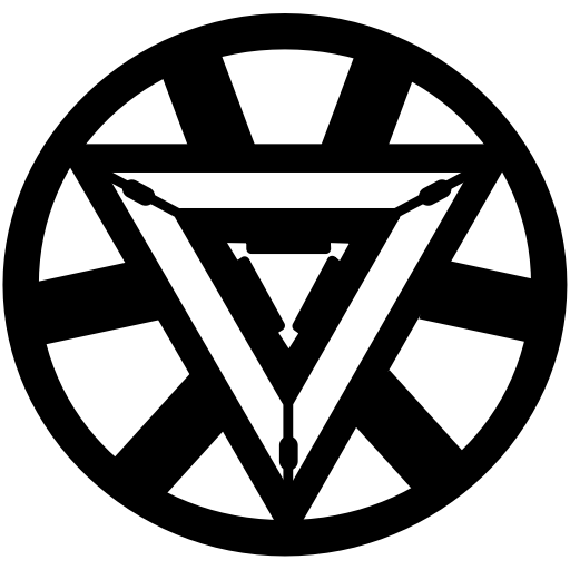 Marvel, Avangers, triangle, iron man icon