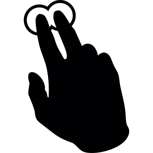 fingers, Hand, Gesture, pressure, Gestures icon