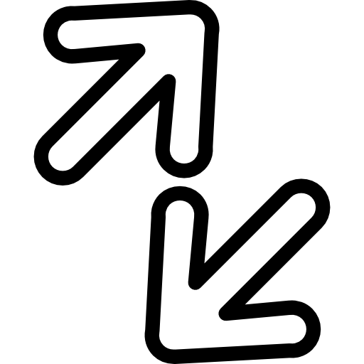 Arrow Outline, Up And Down, Arrows, Arrow, Up And Down Arrows icon
