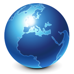 world, Browser, globe, earth, planet, internet, Blue icon