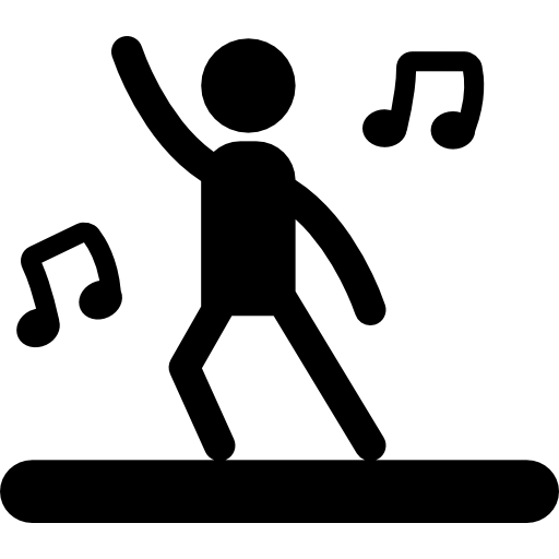 music, dancer, symbols, persons, people, Dancing, Musical Notes, person