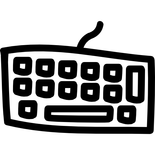 tool, Irregular, keyboards, Outlined, Computer, tools, outline, hand drawn, Keyboard, Tools And