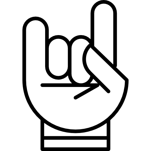 Gestures, rock, rockstar, fingers, Hand Gesture, Hand, rocker icon