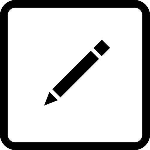 pencil, Edition, write, interface, Squared Ui, square, Edit, symbol icon