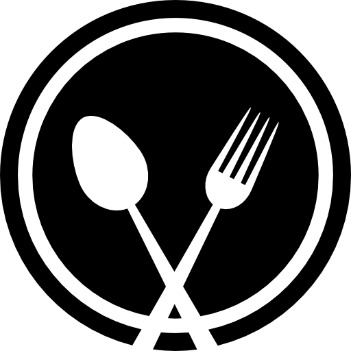 Eating, interface, spoon, symbol, Fork, Restaurant, tools, Plate icon