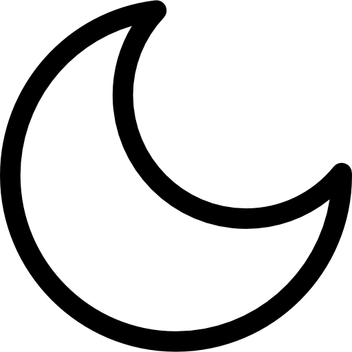 Moon shape icon