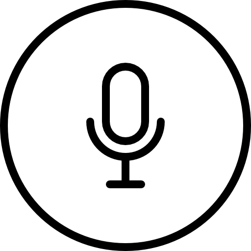 Microphones, Thin Rounded, voice, interface, button, Microphone, symbol