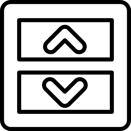 Up And Down, Slim Icons, buttons, Up And Down Arrows, button, outline ...