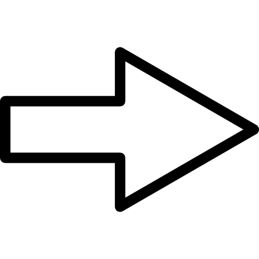 Outlined, outline, Arrow, right, straight, Arrows icon