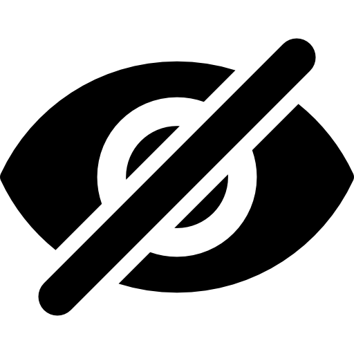 Visibility, Multimedia, Eye, view, off icon