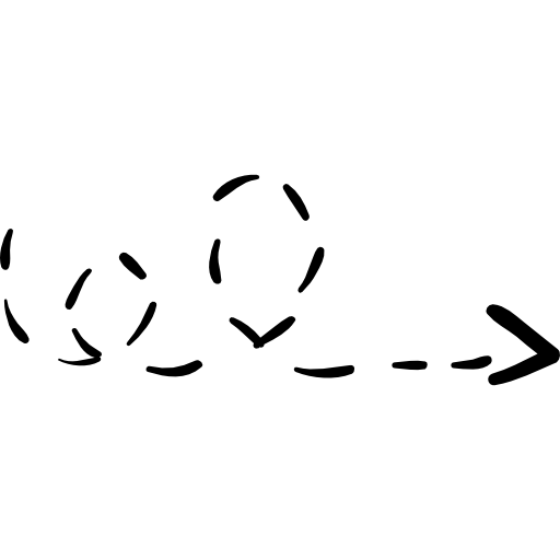 Arrows, Drawing, Broken, curve, Trajectory, random icon