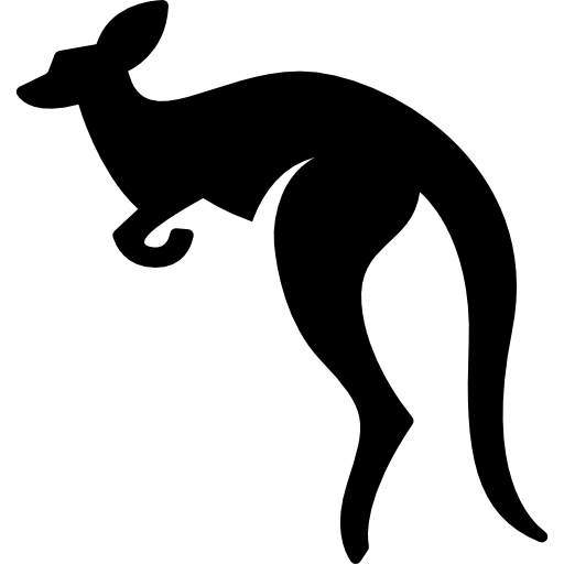 Animals, jumping, kangaroo, Australia, jump, Leap icon