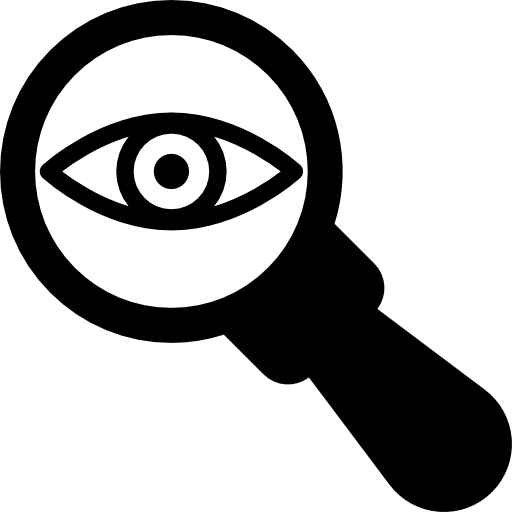 Eyes, detective, search, Eye, Searching, magnifying glass icon
