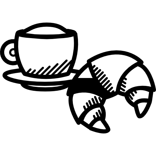 Разукрашка Значок Завтрак