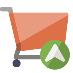 Shopping Up Cart Up Cart Icon