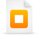 Document Orange File Paper Icon